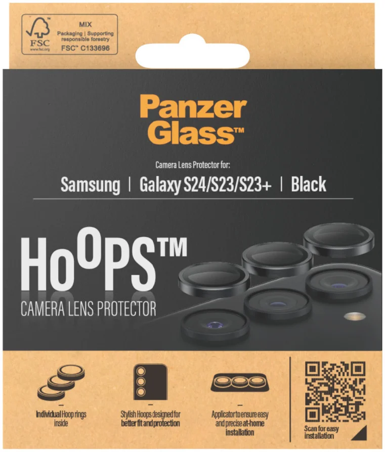 PanzerGlass Hoops Rings Samsung Galaxy S24 / S23(+) Camera Lens Protector Glas afbeelding 4