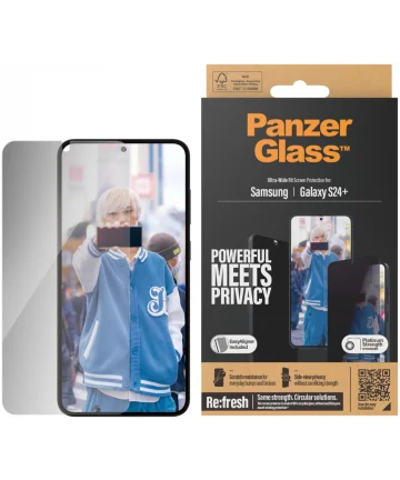 PanzerGlass Ultra-Wide Samsung S24 Plus Screen Protector Privacy Glass Screen Protectors