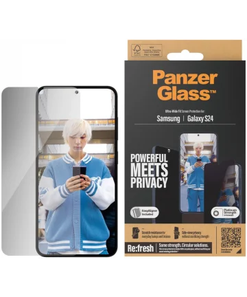 PanzerGlass Ultra-Wide Samsung S24 Screen Protector Privacy Glass Screen Protectors