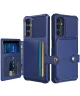 Samsung Galaxy A05s 3 in 1 Back Cover Portemonnee Hoesje Blauw