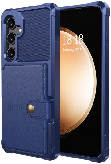 Samsung Galaxy A35 3 in 1 Back Cover Portemonnee Hoesje Donkerblauw afbeelding 7