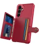 Samsung Galaxy A35 3 in 1 Back Cover Portemonnee Hoesje Rood