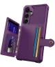 Samsung Galaxy A35 3 in 1 Back Cover Portemonnee Hoesje Paars