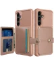 Samsung Galaxy A35 3 in 1 Back Cover Portemonnee Hoesje Roze