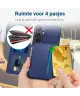 Samsung Galaxy A55 3 in 1 Back Cover Portemonnee Hoesje Donkerblauw