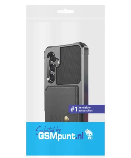 Samsung Galaxy A55 3 in 1 Back Cover Portemonnee Hoesje Zwart afbeelding 8