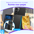 Samsung Galaxy A55 3 in 1 Back Cover Portemonnee Hoesje Zwart afbeelding 2