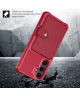 Samsung Galaxy A55 3 in 1 Back Cover Portemonnee Hoesje Rood