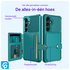 Samsung Galaxy A55 3 in 1 Back Cover Portemonnee Hoesje Groen Blauw afbeelding 5