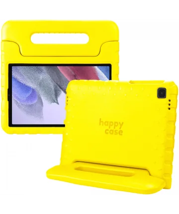 HappyCase Samsung Galaxy Tab A7 Lite Kinder Tablethoes Handvat Geel Hoesjes