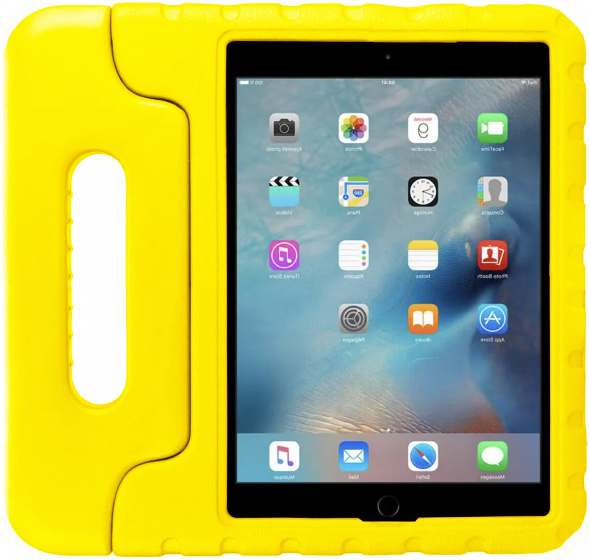 HappyCase iPad 9.7 2017/2018/Air/Air 2 Kinder Tablethoes Geel afbeelding 2