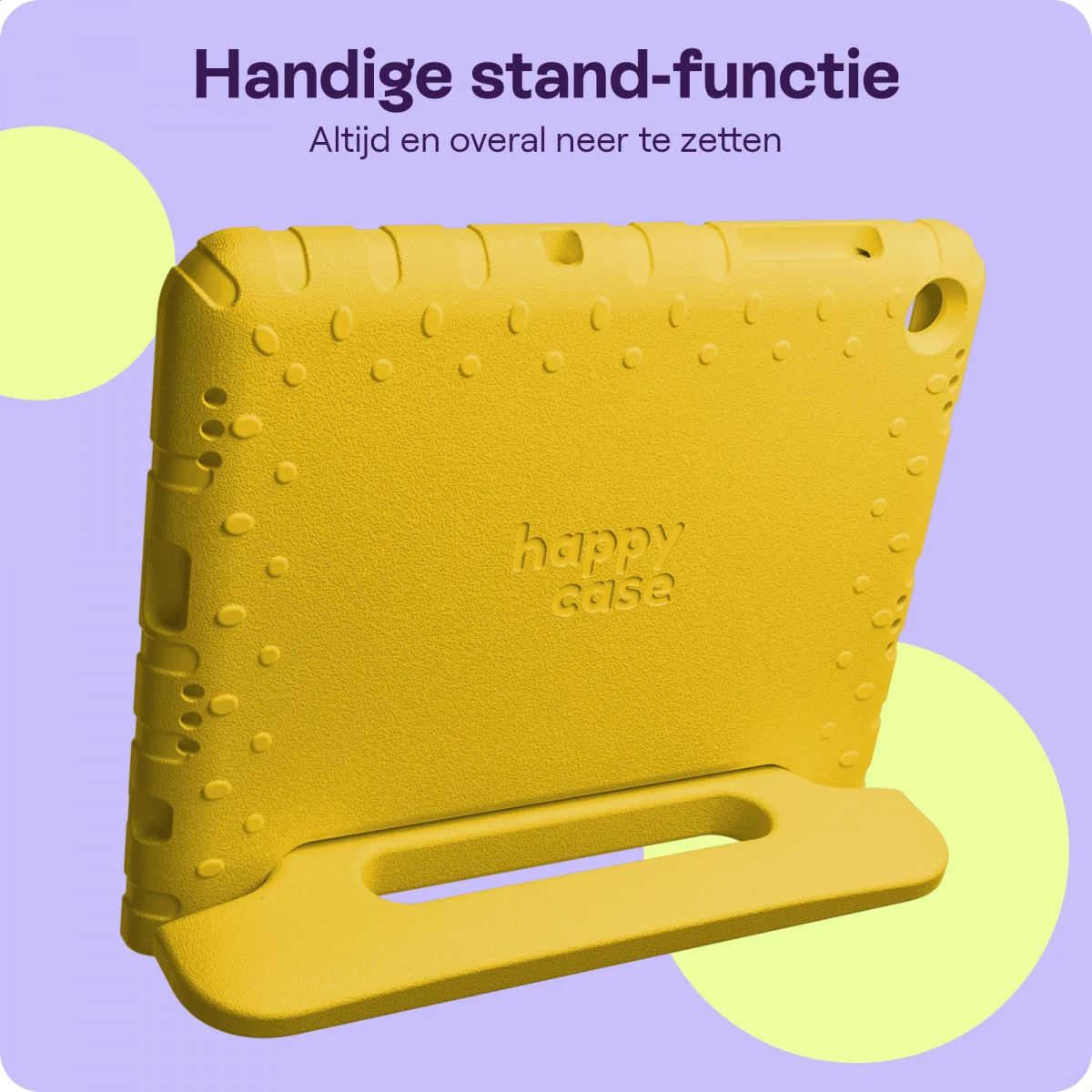 HappyCase iPad 9.7 2017/2018/Air/Air 2 Kinder Tablethoes Geel afbeelding 5