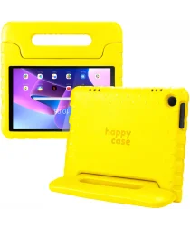 HappyCase Lenovo Tab M10 Gen 3 10.1 Kinder Tablethoes Handvat Geel