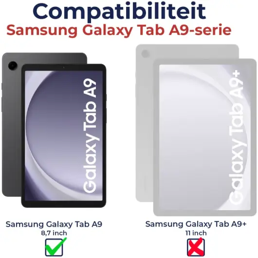 SUPCASE UB Pro Samsung Galaxy Tab A9 Hoes Full Protect Kickstand Zwart afbeelding 3
