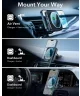 ESR HaloLock MagSafe Dashboard/Ventilatierooster Houder/Lader 15W Auto