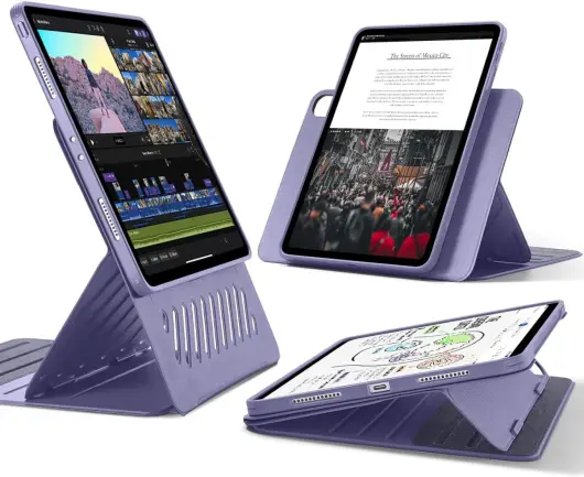 ESR Shift Apple iPad Pro 11 (2024) Hoes Book Case Sleep/Wake Paars afbeelding 1