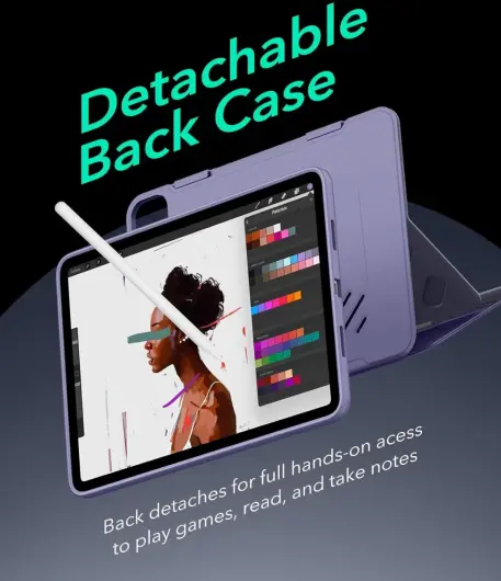 ESR Shift Apple iPad Pro 11 (2024) Hoes Book Case Sleep/Wake Paars afbeelding 6