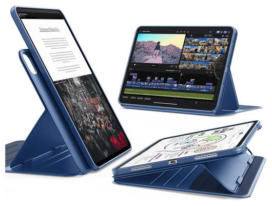 ESR Shift iPad Pro 13 (2024/2025) Hoes Book Case Sleep/Wake Blauw afbeelding 1