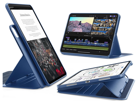 ESR Shift iPad Pro 13 (2024/2025) Hoes Book Case Sleep/Wake Blauw