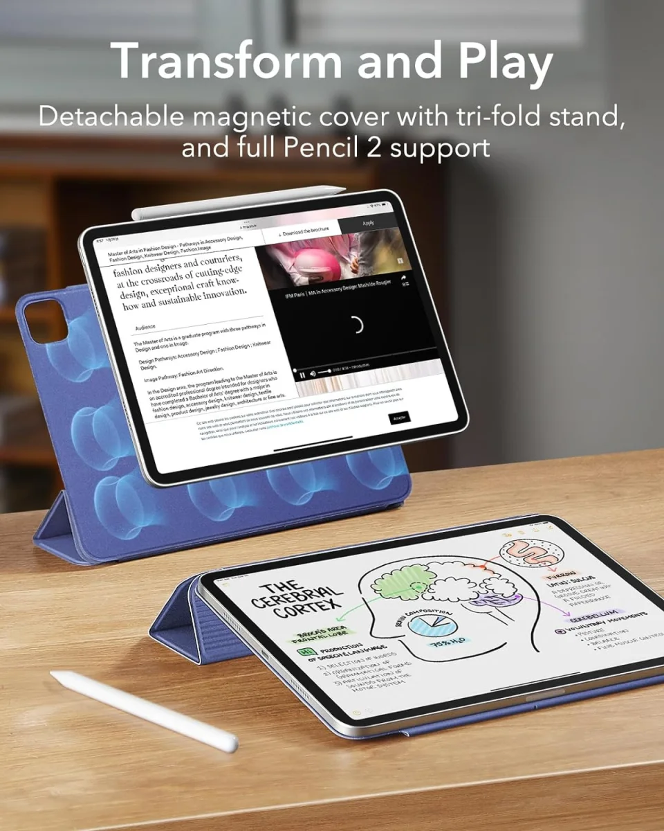 ESR Rebound Magnetic Apple iPad Pro 13 (2024) Hoes Book Case Paars afbeelding 2