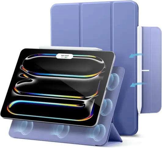 ESR Rebound Magnetic Apple iPad Pro 13 (2024) Hoes Book Case Paars afbeelding 1
