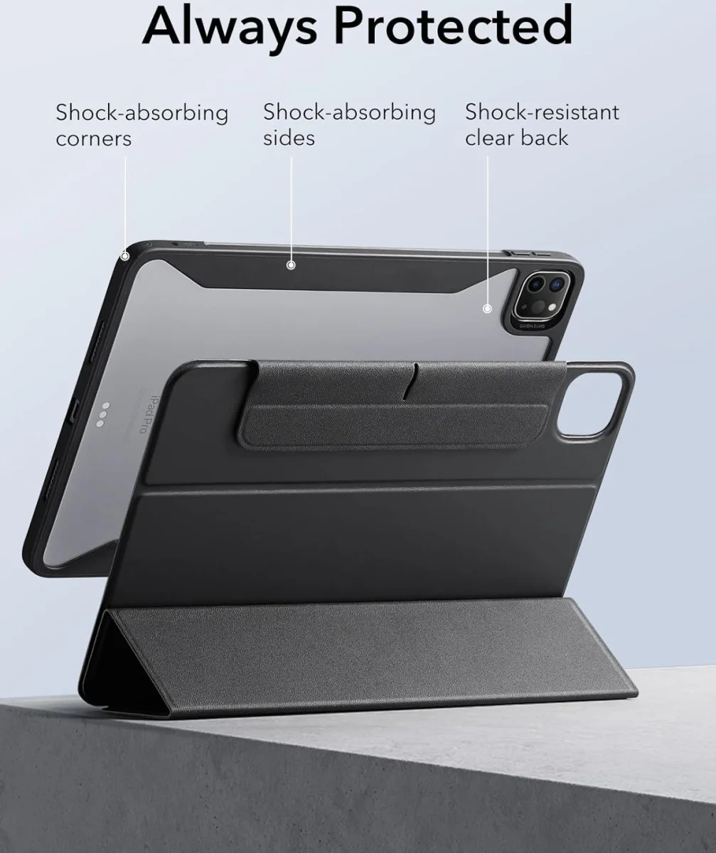 ESR Rebound Hybrid 360 Apple iPad Pro 13 (2024) Hoes Book Case Zwart afbeelding 9