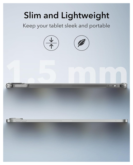 ESR Classic Hybrid iPad Pro 13 (2024/2025) Hoes Back Cover Transparant Zwart afbeelding 10