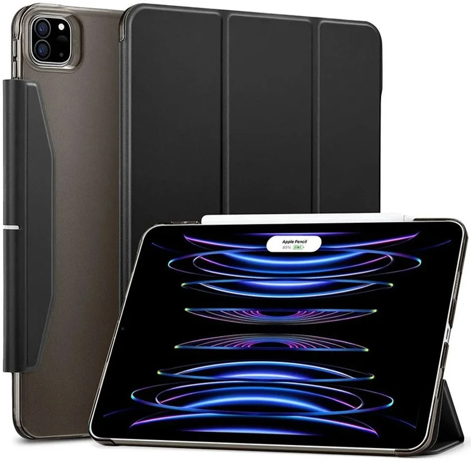ESR Ascend Trifold Apple iPad Pro 13 (2024) Hoes Book Case met Sleep/Wake Zwart afbeelding 1