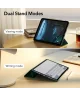 ESR Ascend Trifold Apple iPad Air 13 (2024) Hoes Book Case met Sleep/Wake Groen