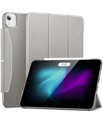 ESR Ascend Trifold Apple iPad Air 13 (2024) Hoes Book Case met Sleep/Wake Grijs Hoesjes