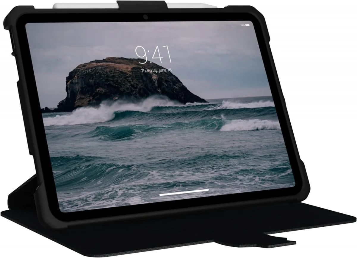 Urban Armor Gear Metropolis iPad 11 (2025) / 10.9 (2022) Hoes Book Case Zwart afbeelding 4