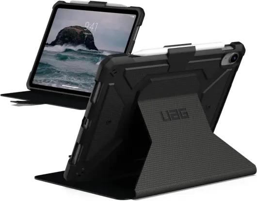 Urban Armor Gear Metropolis iPad 11 (2025) / 10.9 (2022) Hoes Book Case Zwart afbeelding 1