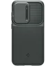 Spigen Optik Armor Samsung Galaxy S23 FE Hoesje Camera Slider Groen
