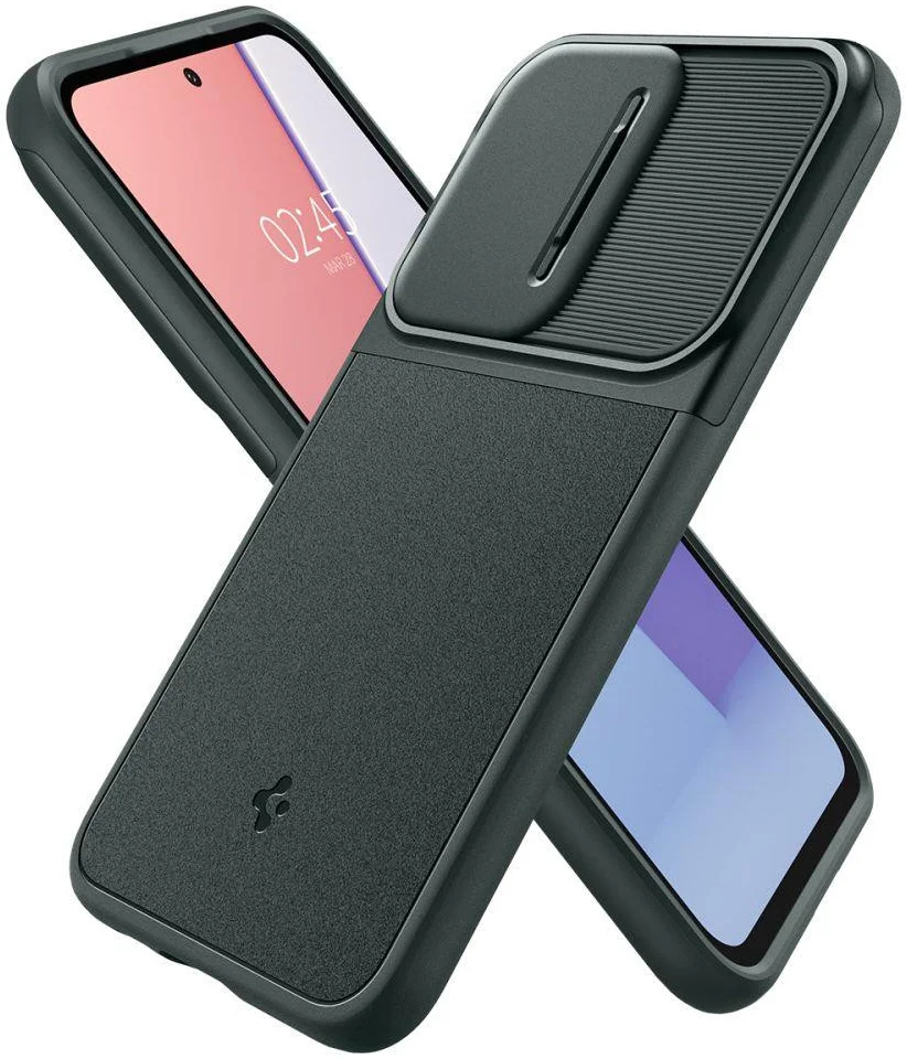 Spigen Optik Armor Samsung Galaxy S23 FE Hoesje Camera Slider Groen afbeelding 2