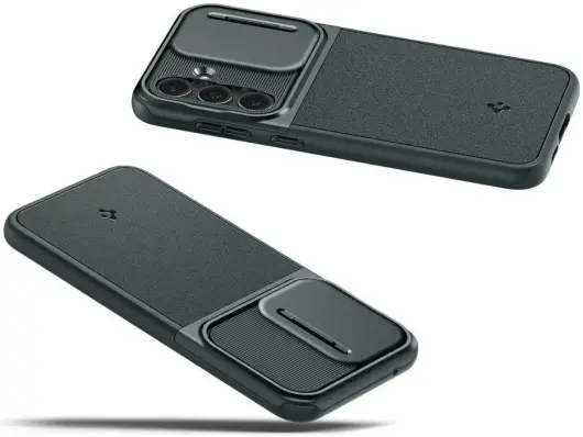 Spigen Optik Armor Samsung Galaxy S23 FE Hoesje Camera Slider Groen afbeelding 9