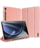 Dux Ducis Domo Samsung Galaxy Tab S9 FE Hoes Tri-Fold Book Case Roze