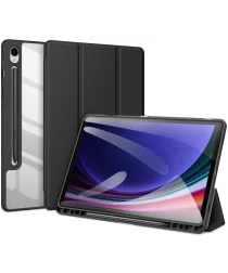 Dux Ducis Toby Samsung Galaxy Tab S9 FE Hoes Tri-Fold Book Case Zwart