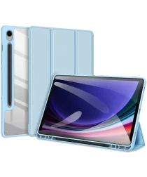 Dux Ducis Toby Samsung Galaxy Tab S9 FE Hoes Tri-Fold Book Case Blauw