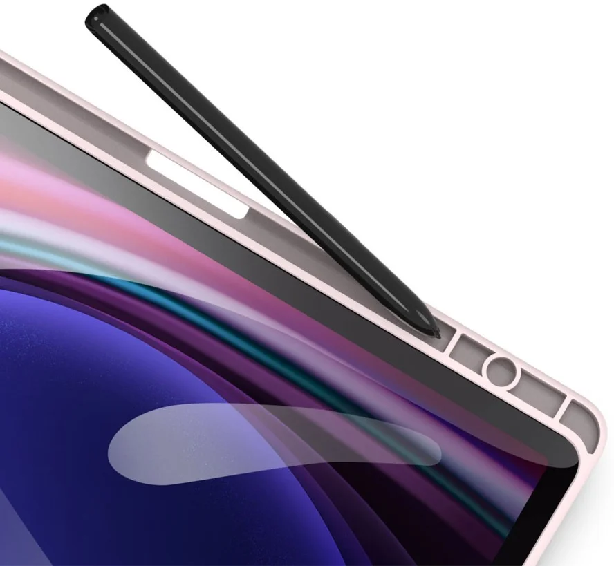 Dux Ducis Toby Samsung Galaxy Tab S9 FE Hoes Tri-Fold Book Case Roze afbeelding 8