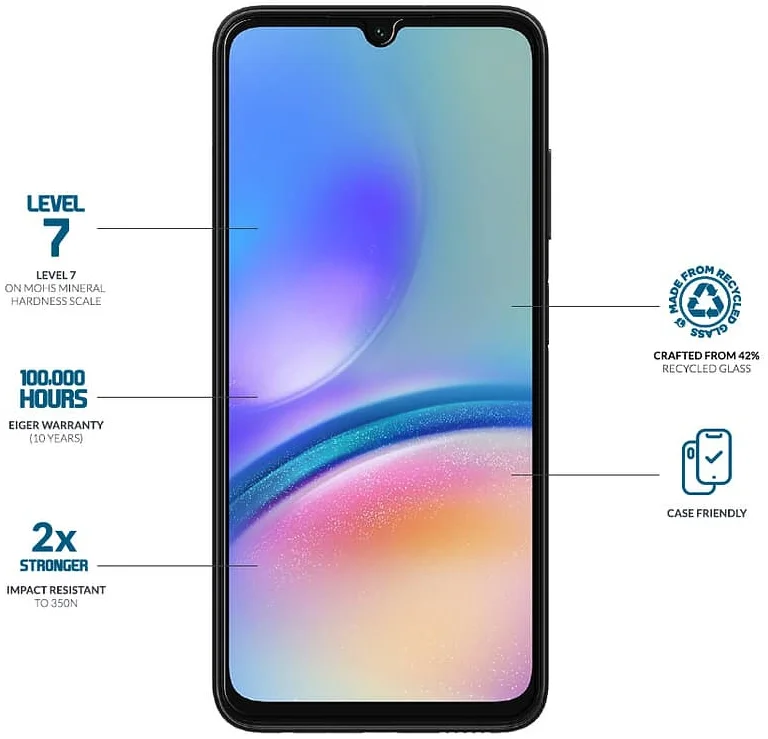 Eiger Mountain Glass Samsung Galaxy A05s Screen Protector afbeelding 2
