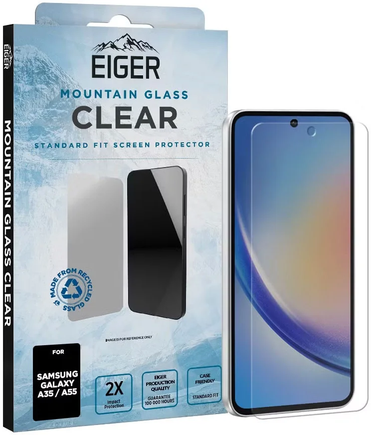 Eiger Mountain Glass Samsung Galaxy A35 / A55 Screen Protector afbeelding 1