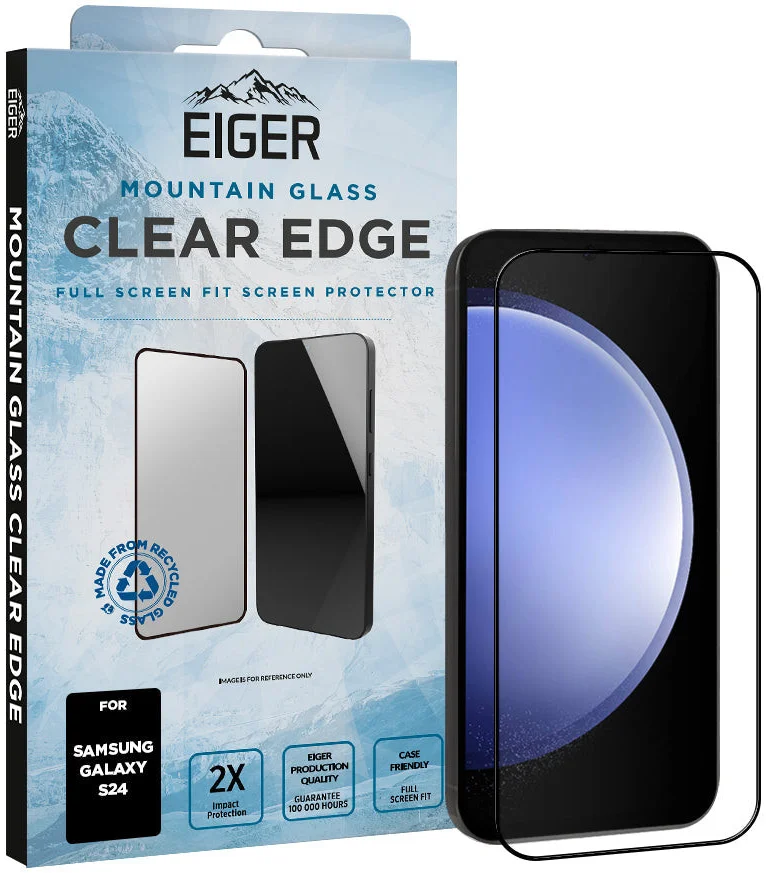 Eiger Mountain Glass Edge Samsung Galaxy S24 Screen Protector afbeelding 1