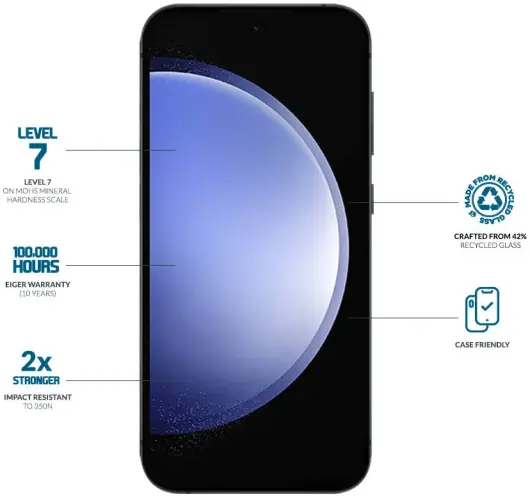 Eiger Mountain Glass Edge Samsung Galaxy S24 Screen Protector afbeelding 3