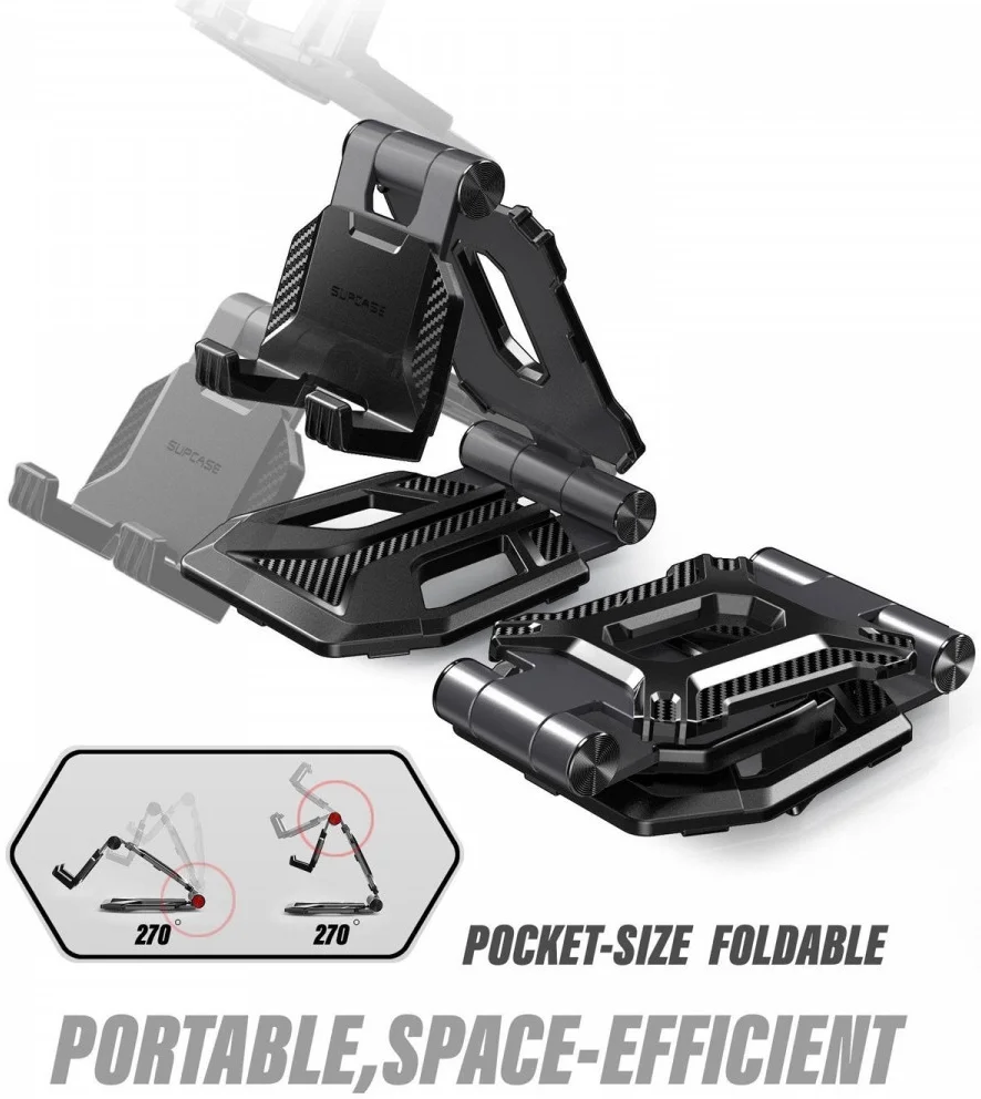 SUPCASE Heavy Duty Telefoon / Tablet Houder voor Bureau / Tafel Zwart afbeelding 2