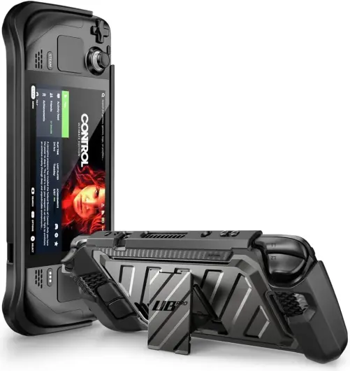 SUPCASE UB Pro Steam Deck Hoesje Full Protect met Grip en Stand Zwart afbeelding 1