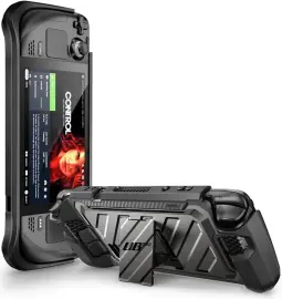 SUPCASE UB Pro Steam Deck Hoesje Full Protect met Grip en Stand Zwart