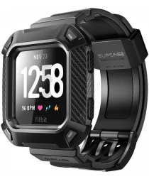 SUPCASE UB Pro Fitbit Versa Hoesje met Bandje Zwart