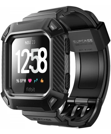 SUPCASE UB Pro Fitbit Versa Hoesje met Bandje Zwart Cases