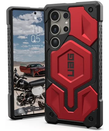 Urban Armor Gear Monarch Pro Samsung S24 Ultra Hoesje MagSafe Crimson Hoesjes