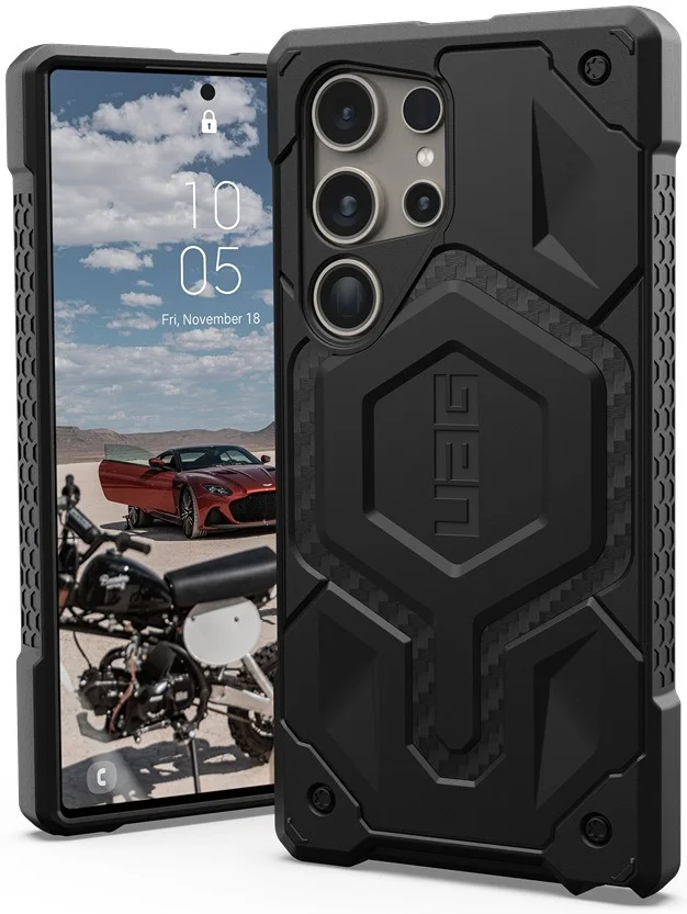 Urban Armor Gear Monarch Pro Samsung S24 Ultra Hoesje MagSafe Carbon afbeelding 1